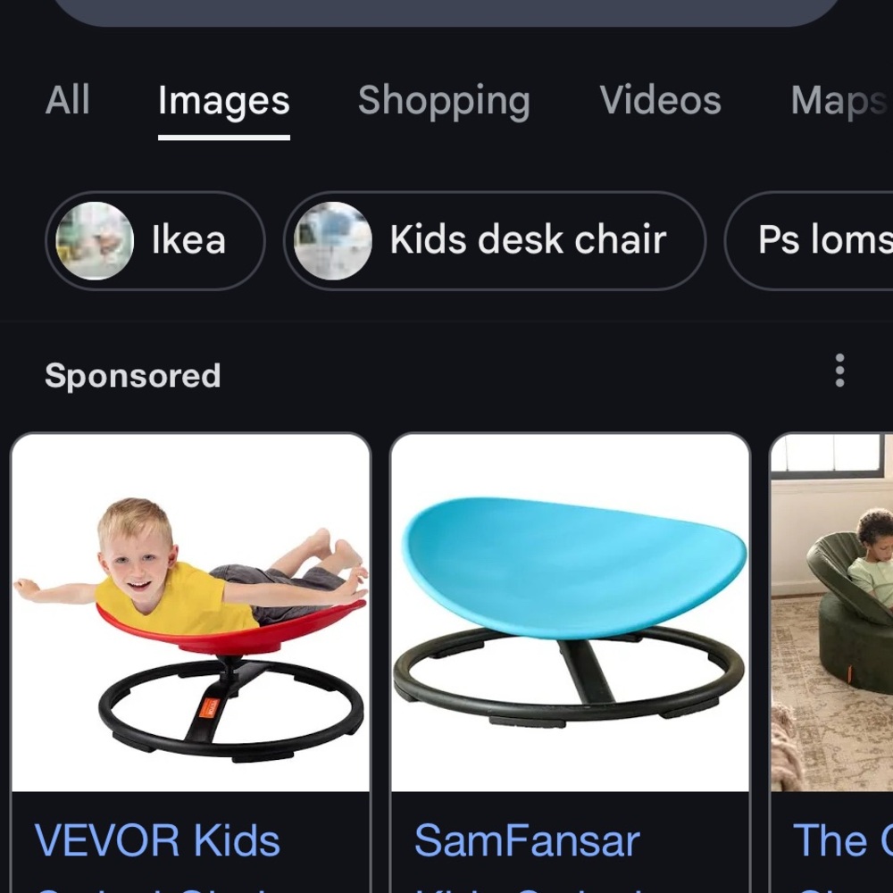 SamFansar Blue Kids Desk Chair